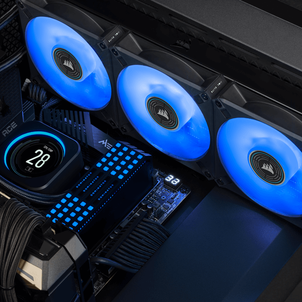 Corsair ML120 LED Elite 120mm Blue LED Cabinet Fan (Single Pack)